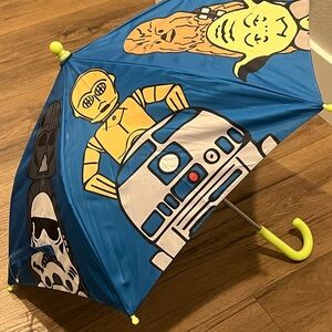 Kids Blue Star Wars Umbrella